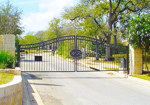 Austin Ornamental Iron Entry Gates