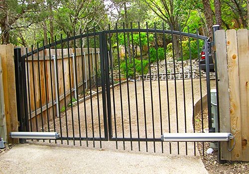 Austin Automated Ornamental Iron Driveway Gate Systems