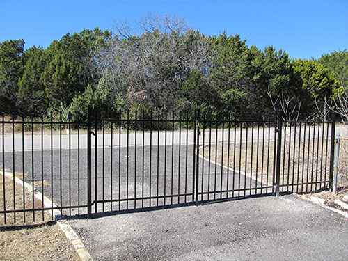 Austin Ornamental Iron Automatic Gate System Installation