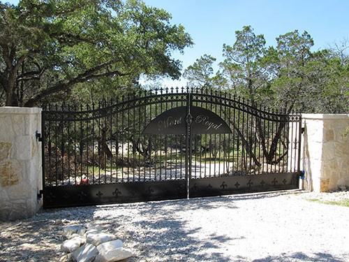 Austin Ornamental Iron Fence Installation