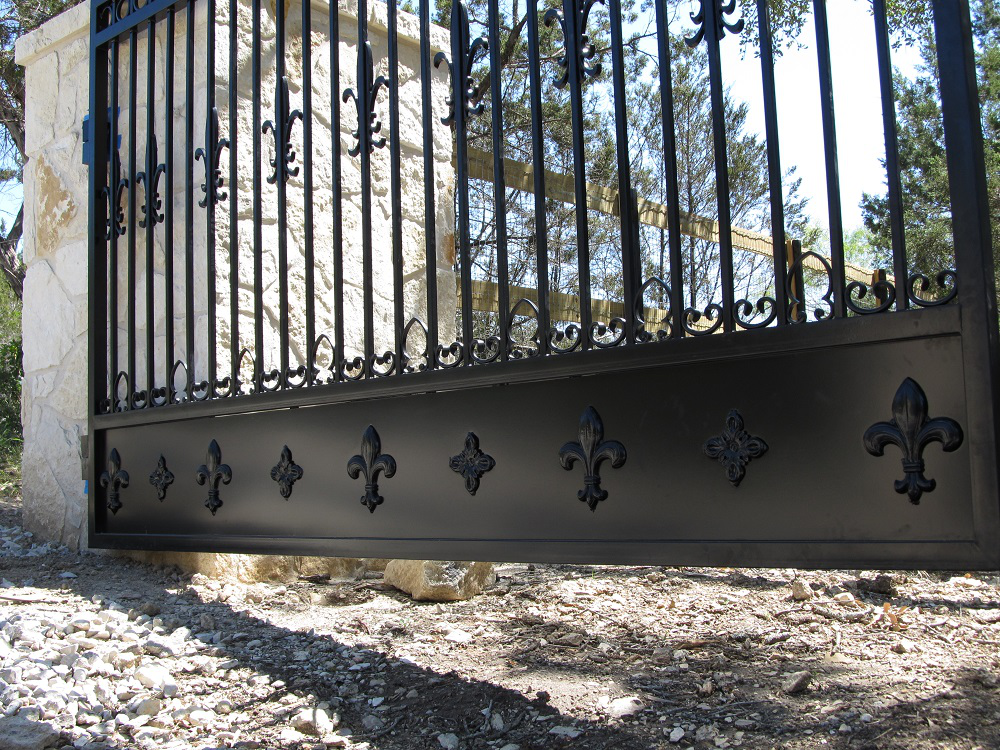 Commercial Property Ornamental Iron Gate in Austin